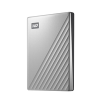 西部数据（WD）4TB 移动硬盘type-c Ultra系列 2.5英寸 银 机械硬盘 笔记本电脑外接加密兼容Mac 大容量家庭存储