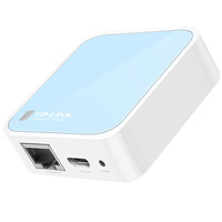 普联（TP-LINK）迷你型无线路由器 ap家用出差便携式有线转无线wifi 信号中继桥接高速穿墙 USB供电 TL-WR802N