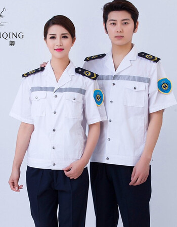 白色急救服120夏护士服两件分体套装短袖急诊科医师出诊工作服 白色