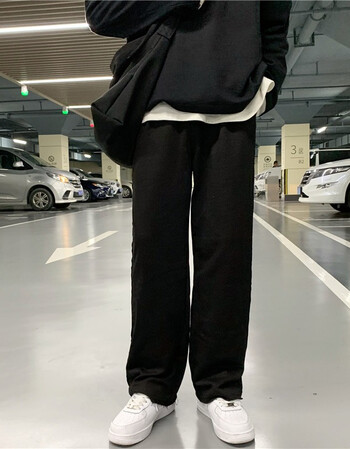rxex裤子男秋季新款韩版ins潮牌垂感休闲裤男宽松百搭直筒裤男学生痞