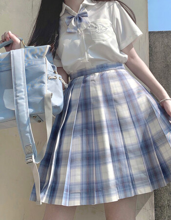 海月社原创设计自成宇宙 悉尼套装jk制服衬衫日系小清新甜美格裙 45cm