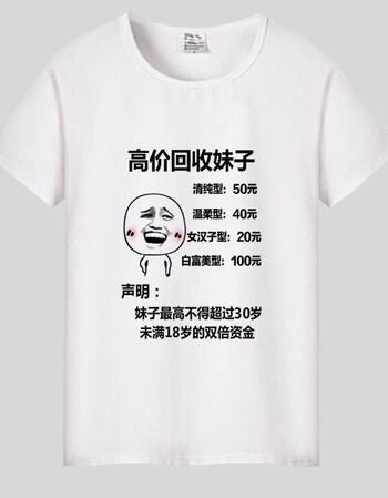 网红抖音明星同款暴走漫画t恤 金馆长恶搞笑短袖男女个性表情包带文字