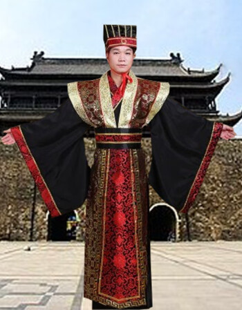 新款新款古装汉服男婚礼服装汉式司仪服古代老爷员外演出服影楼祭祀服