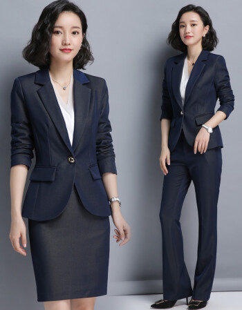 女性职业装商务套装正装秋冬通勤时尚ol西服时尚气质长袖银行面试酒店