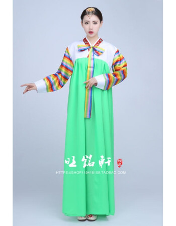 蒂卡黛女士韩服大长今舞蹈表演传统朝鲜族女服装民族服饰改良韩国韩服