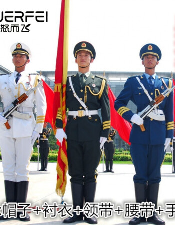 新款军装海陆空三军仪仗队军礼服男女升旗手中小学生管乐队表演服特种