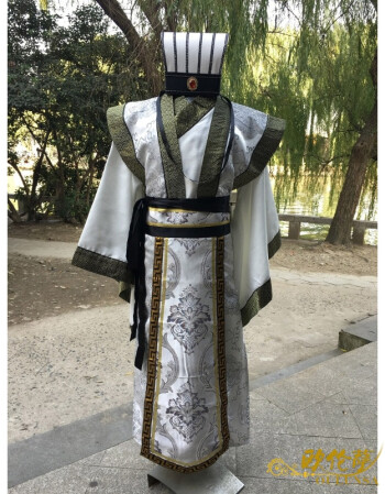 古装男诸葛亮大臣军师宰相汉服唐装春秋战国三国官服汉朝演出服装2018