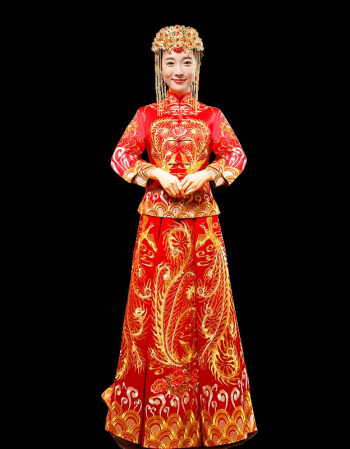etgaz古装秀禾婚服女新娘结婚礼服唐装嫁衣复古中式喜