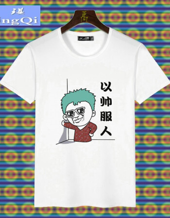 宁琪(ningqi)创意个性潮男短袖t恤搞怪恶搞笑带文字情侣衣服有字汉字