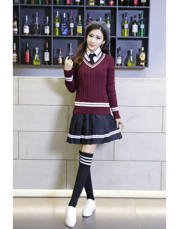 2018新款2018春季新品新款 中学生英伦校服高中初中生