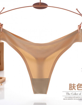 无痕内裤女性感低腰纯棉底裆丁字裤一片式t字裤女士女生底裤真维丝