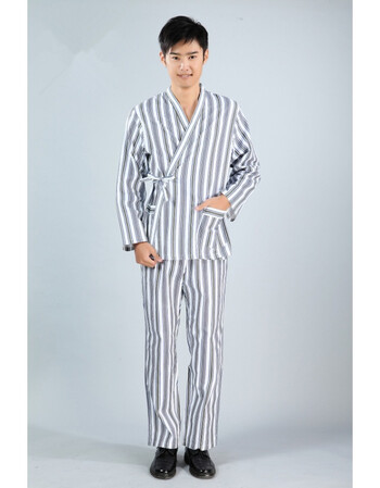 【质量保证】医院病员服病号服男女长袖套装纯棉睡衣病人护理服睡袍图片