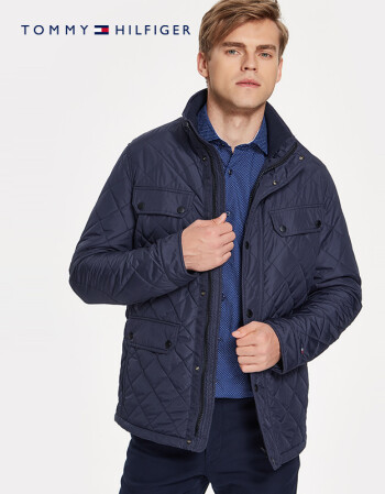 tommy hilfiger 男装2018秋冬铺棉外套-mw0mw08238ow 藏青色403 xxl