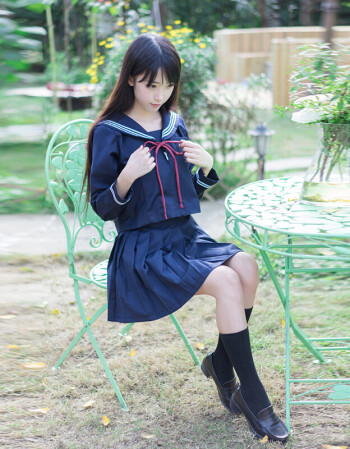 日系风水手服长袖正统百褶裙秋冬女学生班服校服套装