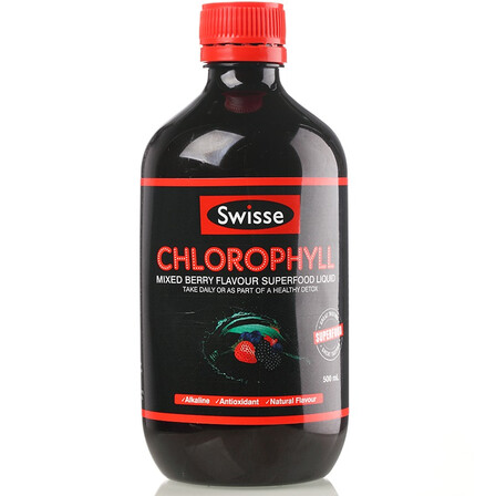 新低价# SWISSE 叶绿素梅子味口服液 500ML  66元