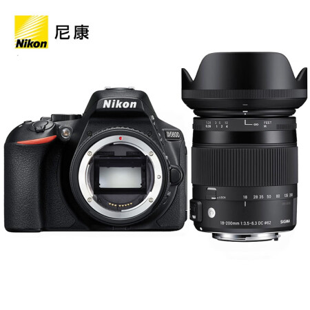 尼康nikond5600单反相机高清旅游拍照数码相机单机身适马18200