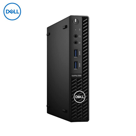 戴尔(dell)3080mff微机箱迷你商用台式电脑主机酷睿i3-10100t/8g/256g