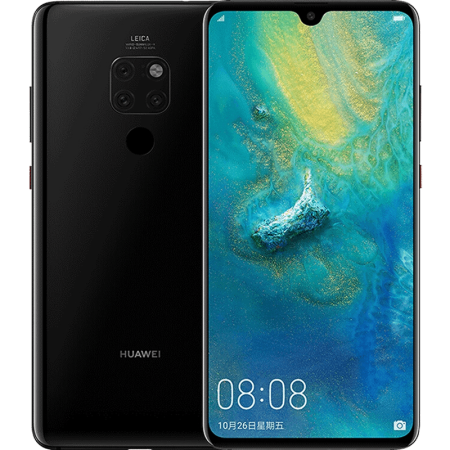 华为huawei华为mate20全网通4g手机亮黑色6gb128gb