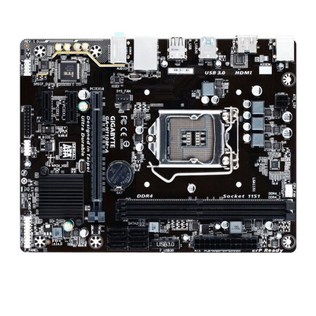 技嘉(gigabyte) 主板ga-h110m-s2intel h110/lga1151 ga-h110m-h