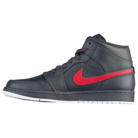 全球购空中飞人(jordan)男 aj1 mid 运动篮球鞋 anthracite/gym red