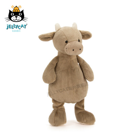 英国进口jellycat新品毛绒玩具mellymoo小牛可爱宝宝公仔礼物 棕色 40