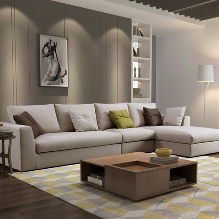 尼克爱家沙发 欧式简约风格布艺沙发 可拆洗小