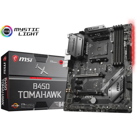 【备件库9成新】微星(msi)b450 tomahawk 战斧导弹主板(amd b450