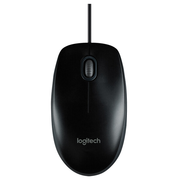 罗技（Logitech）M100r 光电鼠标 即插即用 三年质保（黑色）