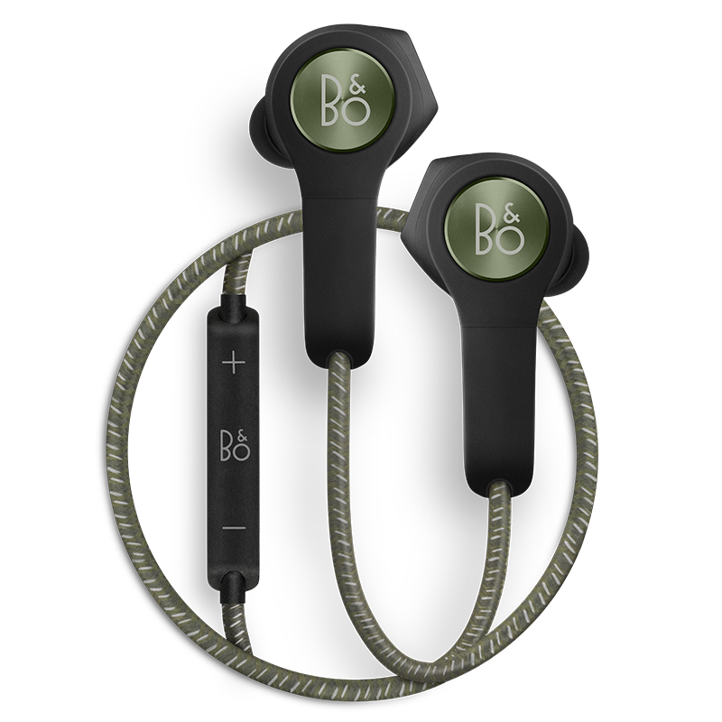 B&O PLAY beoplay H5 无线蓝牙磁吸断电入耳式音乐手机耳机 bo耳机 橄榄绿色