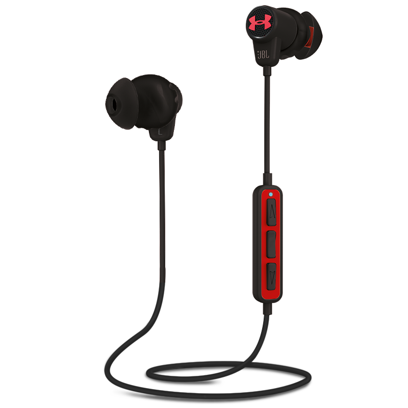 JBL UA1.5 安德玛联名款入耳式无线蓝牙运动耳机苹果安卓通用带麦音乐游戏手机耳机 黑色