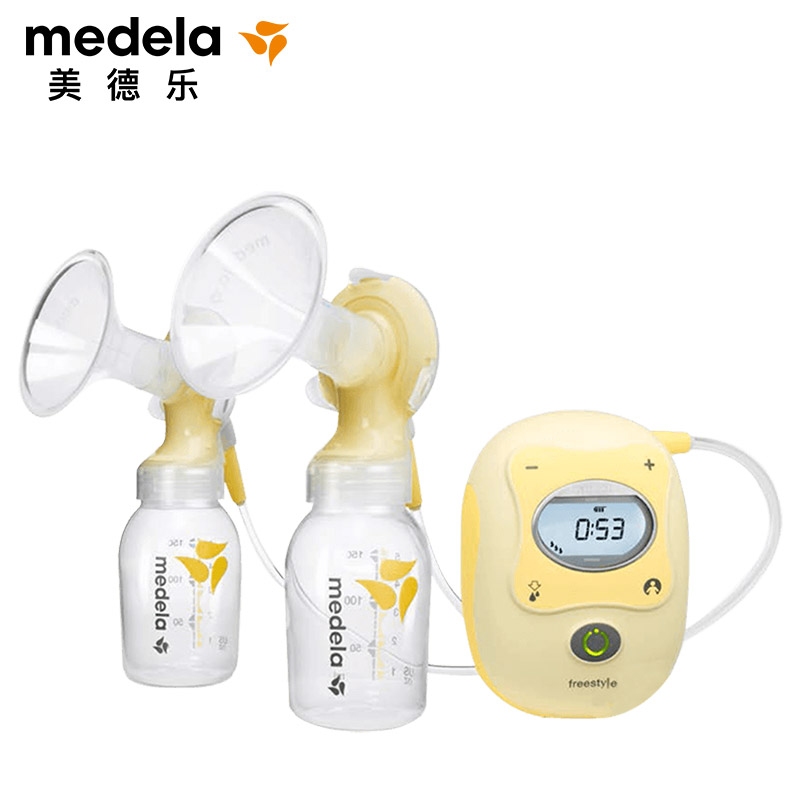 美德乐（Medela）飞韵电动吸奶器集奶器双边挤奶器集乳器母乳收集 静音高效智能吸乳