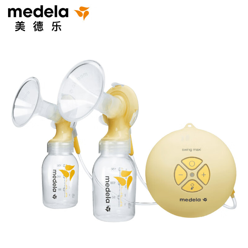 美德乐（Medela）丝韵·翼电动吸奶器双边 挤奶器母乳集奶器吸乳器储奶静音高效 经典版（瑞士进口）
