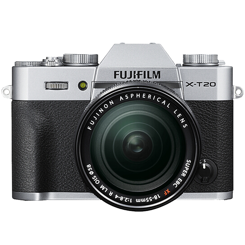 富士微单（FUJIFILM）X-T20 XF18-55 微单/照相机 银色 2430万像素 XT20 翻折触摸屏 4K