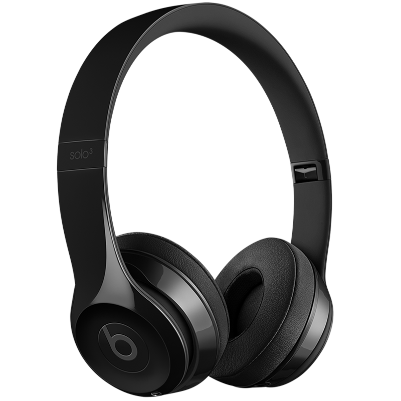 Beats Solo3 Wireless 头戴式 蓝牙无线耳机 手机耳机 游戏耳机 - 炫黑色 MNEN2PA/A