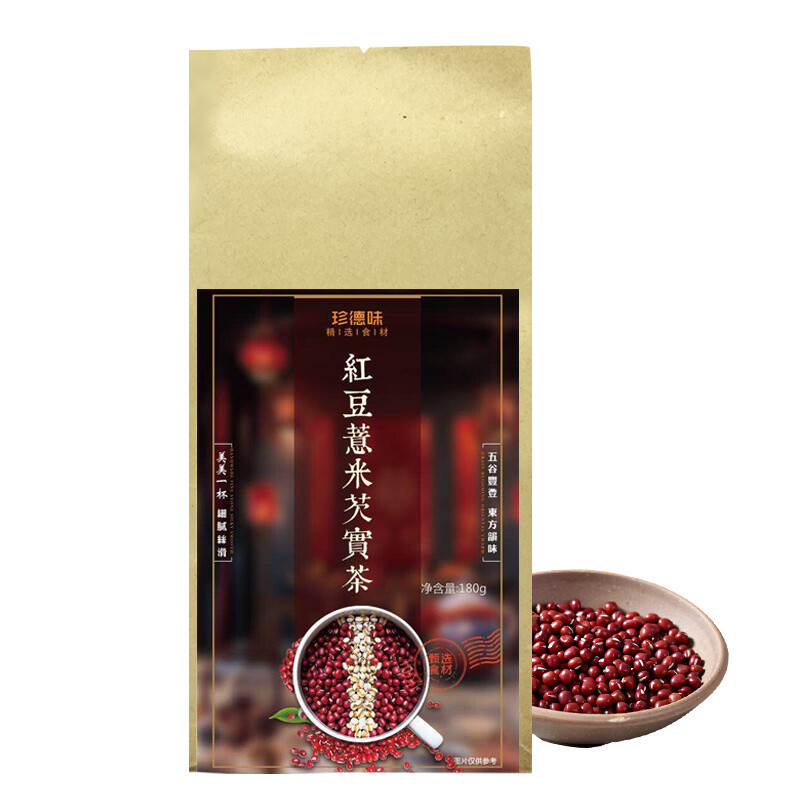 珍德味 红豆薏米芡实茶 养生茶叶 赤小豆茶大麦苦荞茶 男女通用180g/36包