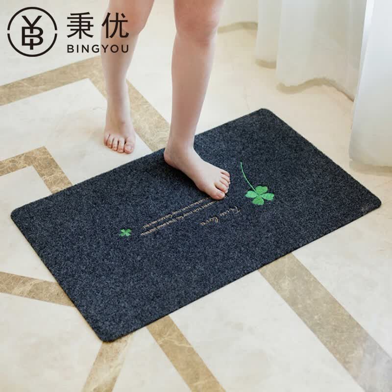 秉优 进门地垫入户门垫门口脚垫门厅厨房吸水垫子卫浴防滑地毯家用45*70cm-融创集采商城