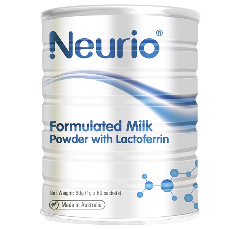 紐瑞優（neurio）纽瑞优乳铁蛋白调制乳粉 澳洲进口营养品 60袋装 双益生元白金版