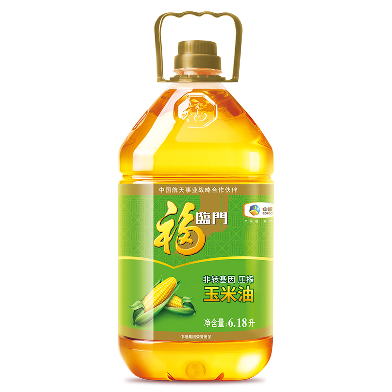福临门 食用油 非转基因压榨玉米油（京东定制）6.18L 中粮出品