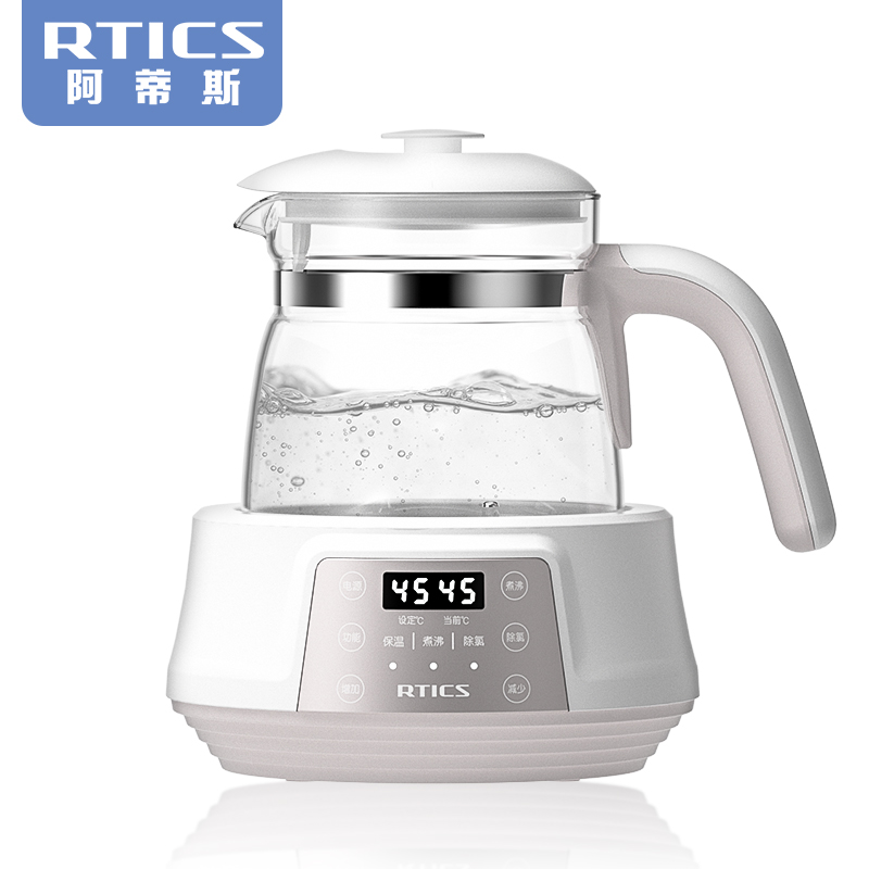 阿蒂斯（RTICS）恒温调奶器 1.2L 多功能恒温婴儿冲泡奶粉热水壶 养生壶 温奶暖奶器玻璃水壶 S303-L