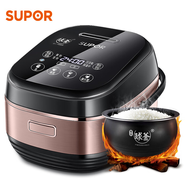 苏泊尔 （SUPOR）电饭煲4L精铁球釜内胆IH电磁加热电饭锅CFXB40HC8013A-130（WiFi智能操控）