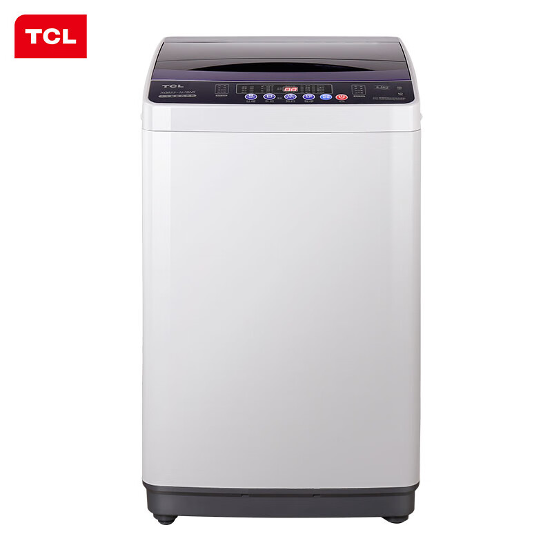 TCL 5.5公斤 全自动波轮洗衣机 10程序10水位一键脱水 模糊控制泡雾发生器（浅灰色）XQB55-1678NS