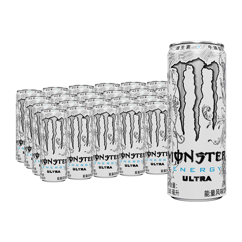 魔爪 Monster 白魔爪 无糖 运动饮料 维生素饮料 能量饮料 330ml*24罐整箱装 可口可乐公司生产