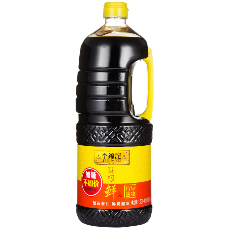 李锦记 味极鲜特级酱油 凉拌鲜生抽 1.9L（1.75L加送150ml）
