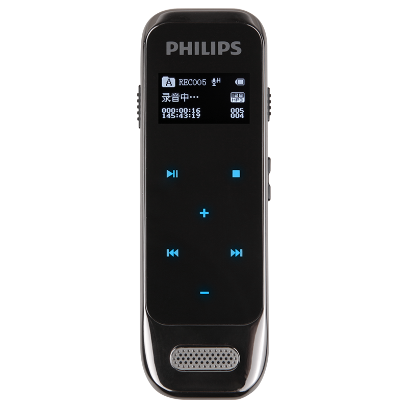 飞利浦（PHILIPS）VTR6600 8GB 学习记录 高清触摸微型数字降噪录音笔 锖色
