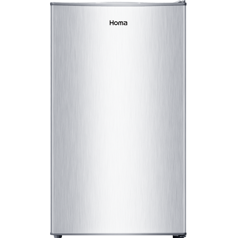 奥马(Homa) 92升单门小型迷你保鲜小冰箱 冷藏/微冻 一级节能 家用宿舍办公室电冰箱 银色 BC-92