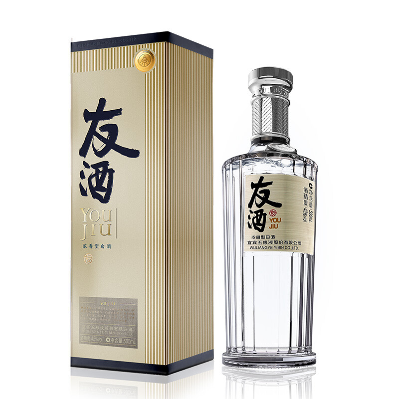 五粮液股份公司创新产品 友酒 友谊42度浓香型白酒 500ml单瓶装