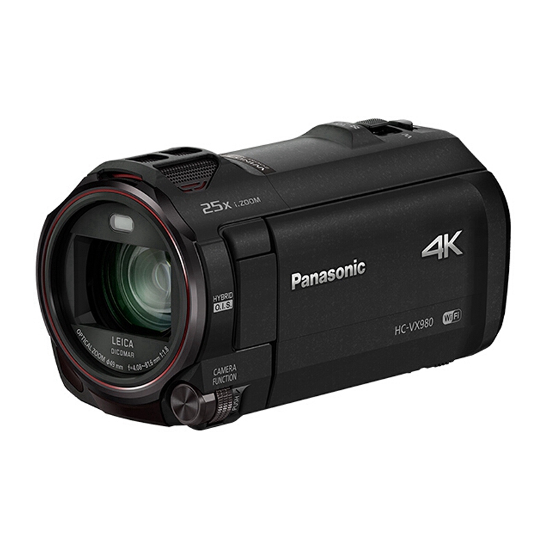 松下（Panasonic) VX980家用/直播4K高清数码摄像机 /DV/摄影机/录像机 20倍光学变焦、无线多摄像头