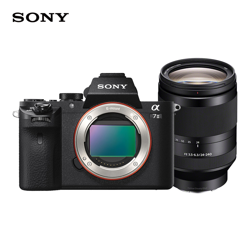 索尼（SONY）ILCE-7M2 全画幅微单数码相机 长焦套装（约2430万有效像素 SEL24240镜头 a7M2/A72）