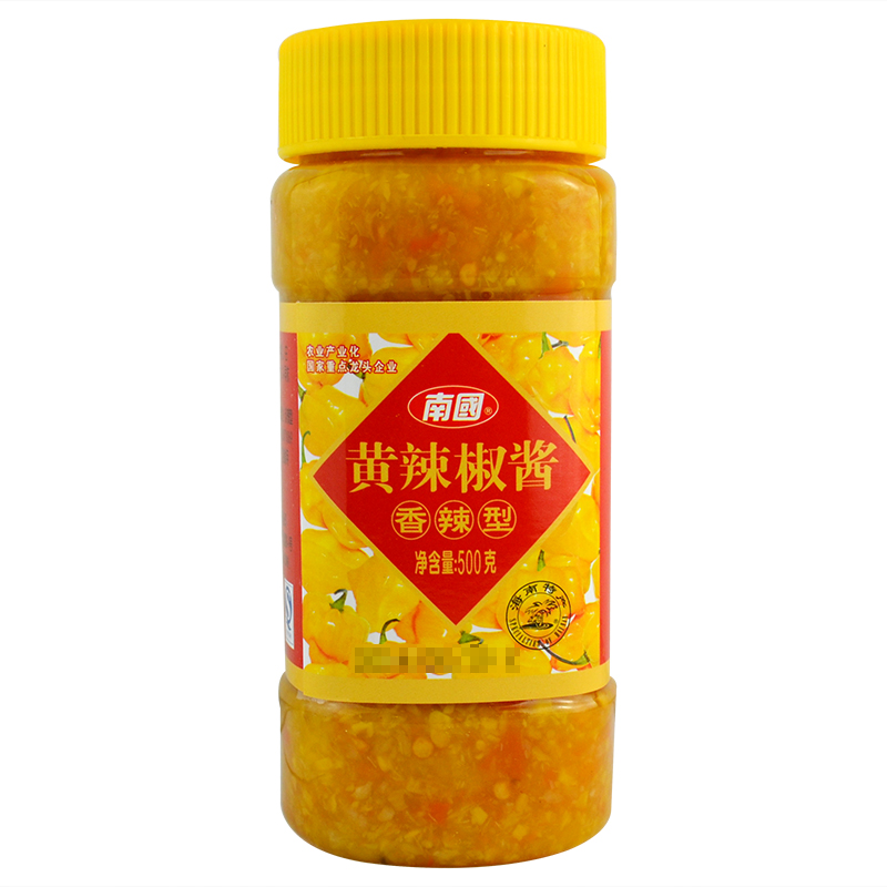 海南特产 南国 黄灯笼辣椒酱 火锅蘸料 香辣味500g/瓶