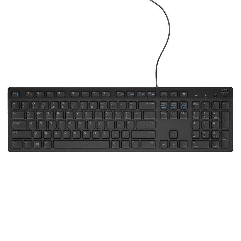 戴尔（DELL）KB216 有线商务办公键盘（黑色）京东自营